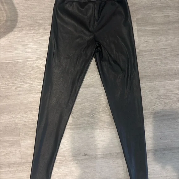 Charlotte Russe Black Faux Leather Pants - Picture 3 of 3